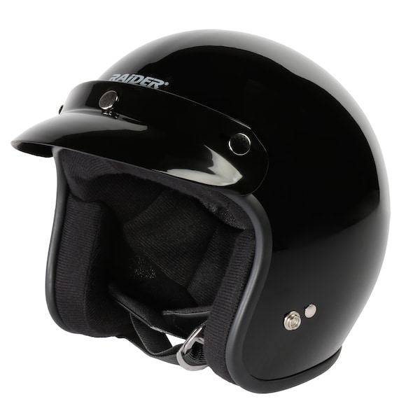 Helmet, Open Face Helmet   Blk.   X-Lg.